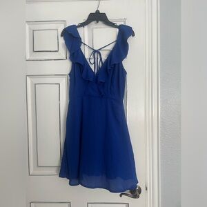 Lulu’s Blue Frilly Dress